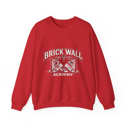 Crewneck Sweatshirt — 'Brick Wall' Vintage Hockey Graphic