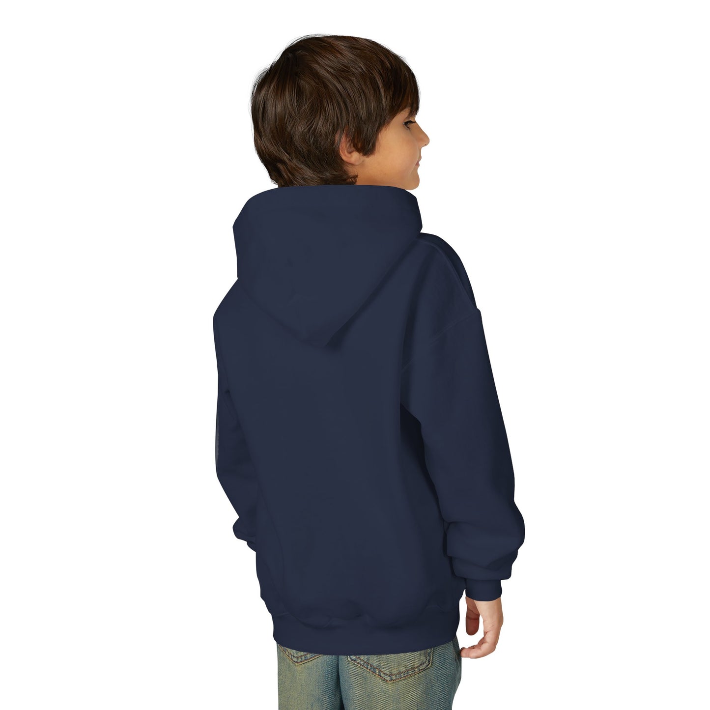 Youth Hoodie — “Quiet Crease. Loud Saves.” Soft Black Pullover for Young Goalkeepers