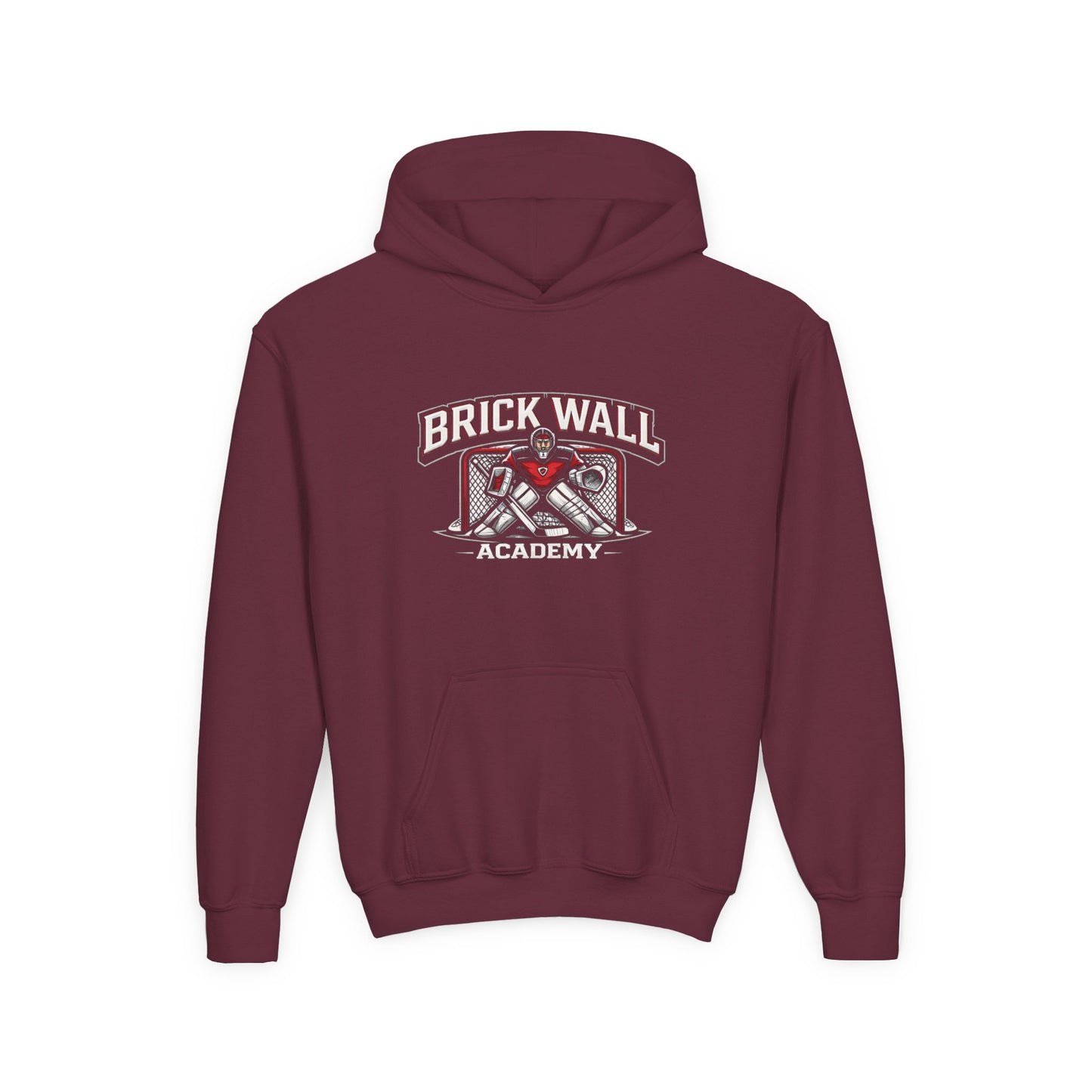 Brick Wall Youth Hoodie — Vintage Skate Graphic Pullover for Kids