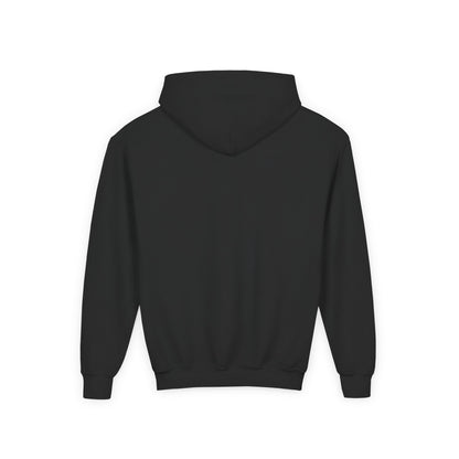 Youth Hoodie — “Quiet Crease. Loud Saves.” Soft Black Pullover for Young Goalkeepers