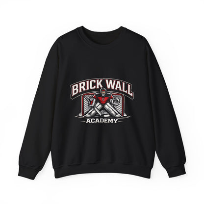 Crewneck Sweatshirt — 'Brick Wall' Vintage Hockey Graphic