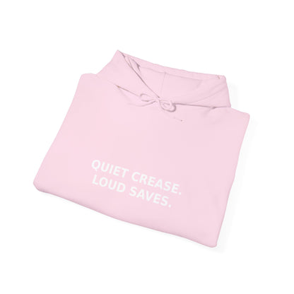 Quiet Crease. Loud Saves. Hoodie – Funny Insurance Agent Hoodie