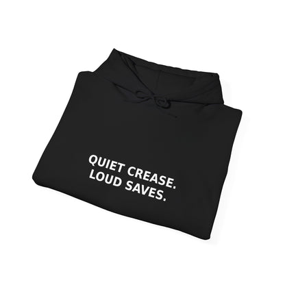 Quiet Crease. Loud Saves. Hoodie – Funny Insurance Agent Hoodie