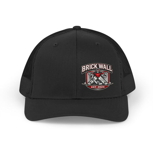 Brick Wall Retro Trucker Hat – Vintage Masonry Logo Cap