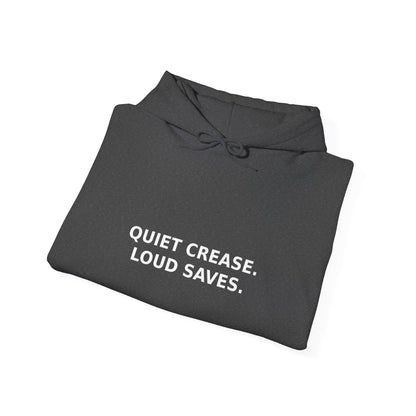 Quiet Crease. Loud Saves. Hoodie – Funny Insurance Agent Hoodie