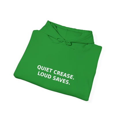 Quiet Crease. Loud Saves. Hoodie – Funny Insurance Agent Hoodie