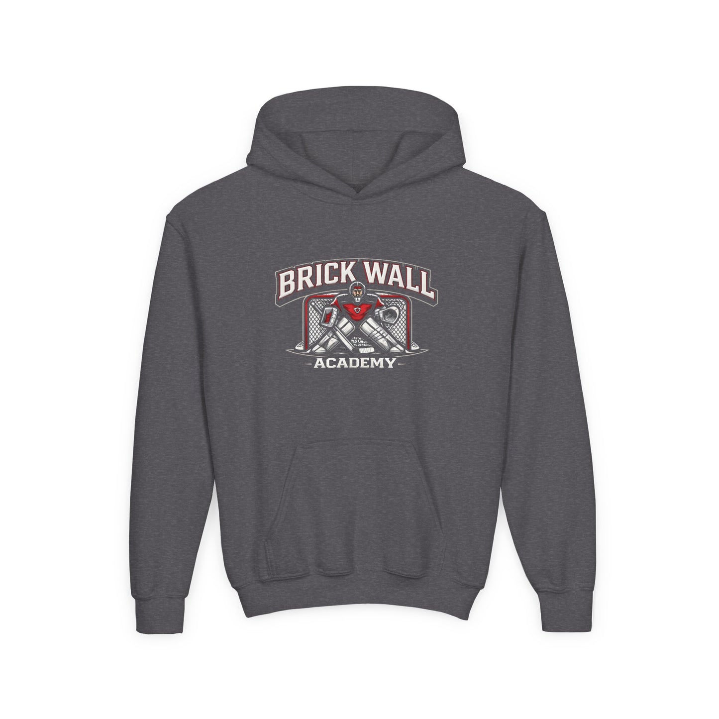 Brick Wall Youth Hoodie — Vintage Skate Graphic Pullover for Kids